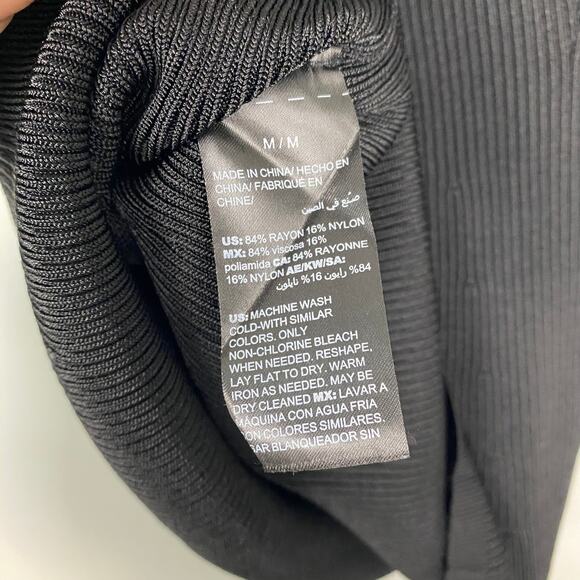 White House Black Market Ribbed Tank Top Fitted Keyhole Back‎ Size Medium - Picture 8 of 9